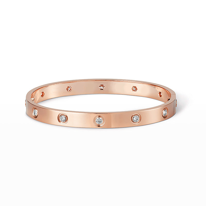 [Agudo Jewelry]LOVE BRACELET 6.1MM 10 DIAMONDS