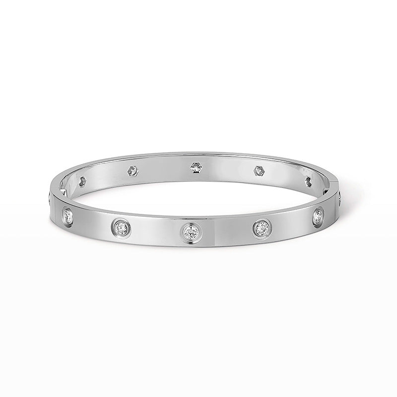 [Agudo Jewelry]LOVE BRACELET 6.1MM 10 DIAMONDS