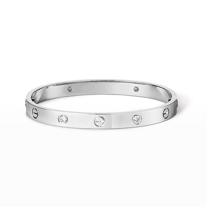 [Agudo Jewelry]LOVE BRACELET 6.1MM 4 DIAMONDS