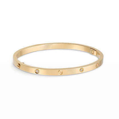 [Agudo Jewelry]LOVE BRACELET 3.65MM 6 DIAMONDS