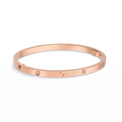 [Agudo Jewelry]LOVE BRACELET 3.65MM 6 DIAMONDS