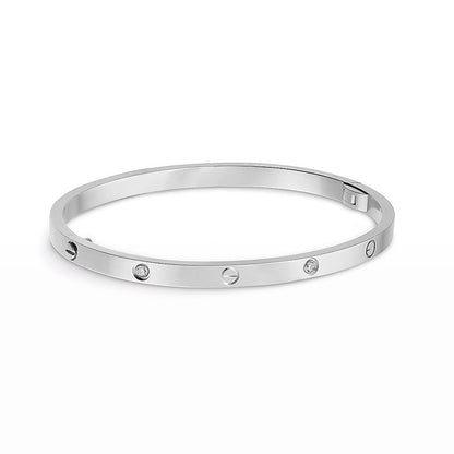 [Agudo Jewelry]LOVE BRACELET 3.65MM 6 DIAMONDS