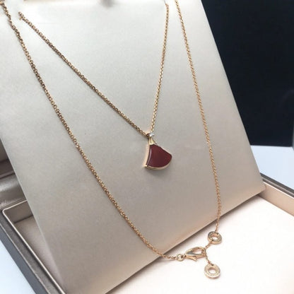 [Agudo Jewelry]DREAM NECKLACE CARNELIAN 1 DIAMOND