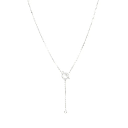 [Agudo Jewelry]FINESSE SILVER DIAMOND NECKLACE