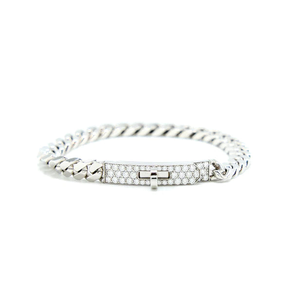 [Agudo Jewelry]KELLY CHAIN SILVER DIAMOND BRACELET