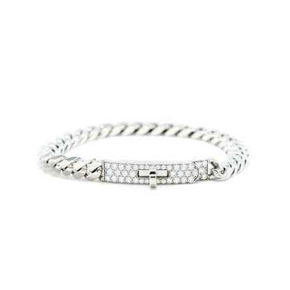 [Agudo Jewelry]KELLY CHAIN SILVER DIAMOND BRACELET