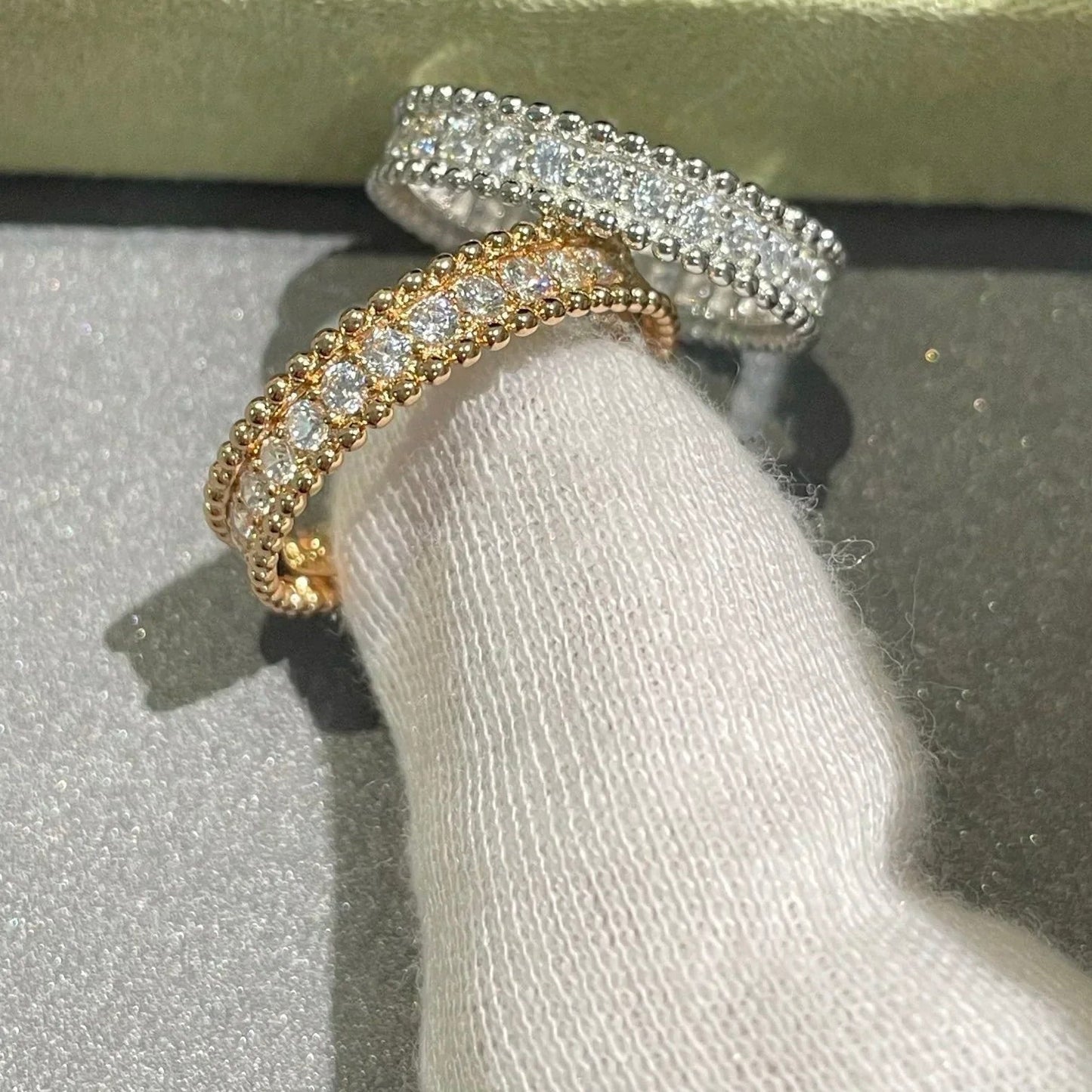 [Agudo  Jewelry]PERLEE DIAMOND SILVER RING