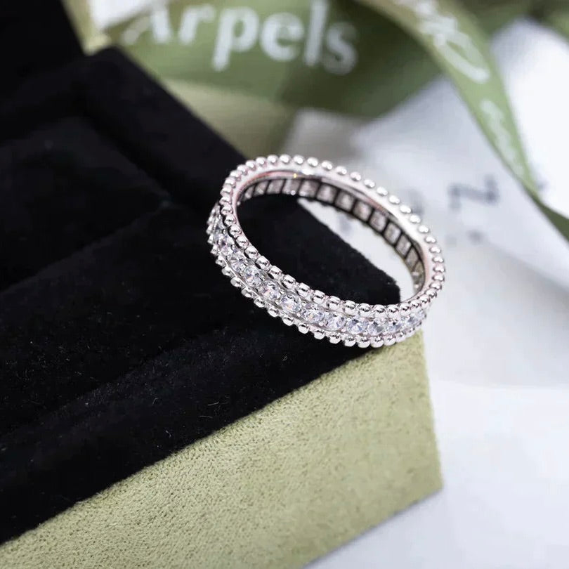 [Agudo  Jewelry]PERLEE DIAMOND SILVER RING