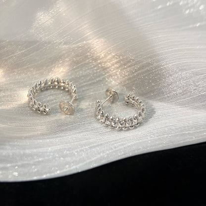 [Agudo Jewelry]CLASH SMALL HOOP EARRINGS