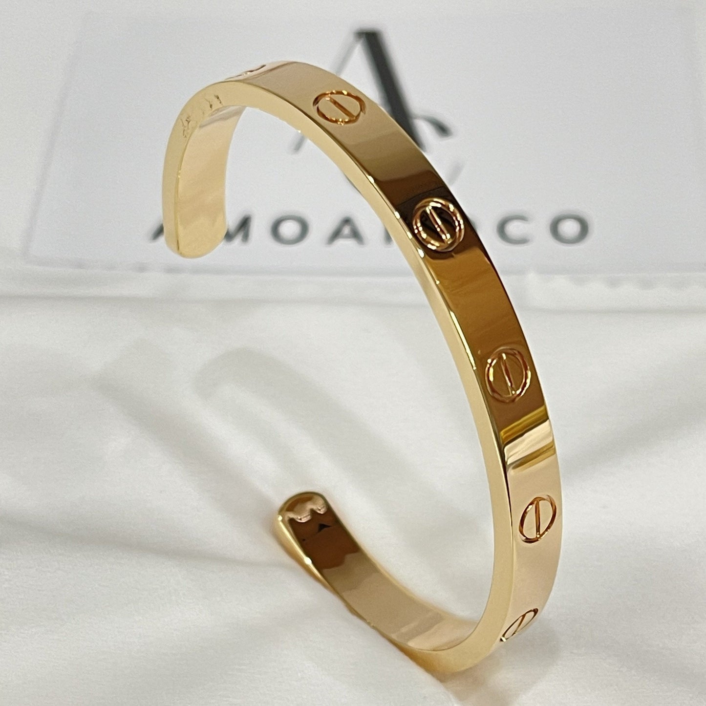 [Agudo Jewelry]LOVE BRACELET 6.1MM OPEN CUFF