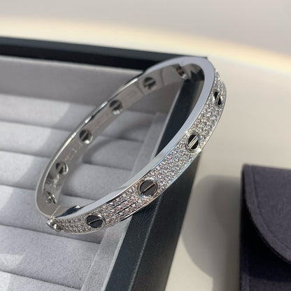 [Agudo Jewelry]LOVE BRACELET 6.1MM DIAMOND-PAVED CERAMIC