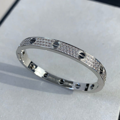 [Agudo Jewelry]LOVE BRACELET 6.1MM DIAMOND-PAVED CERAMIC