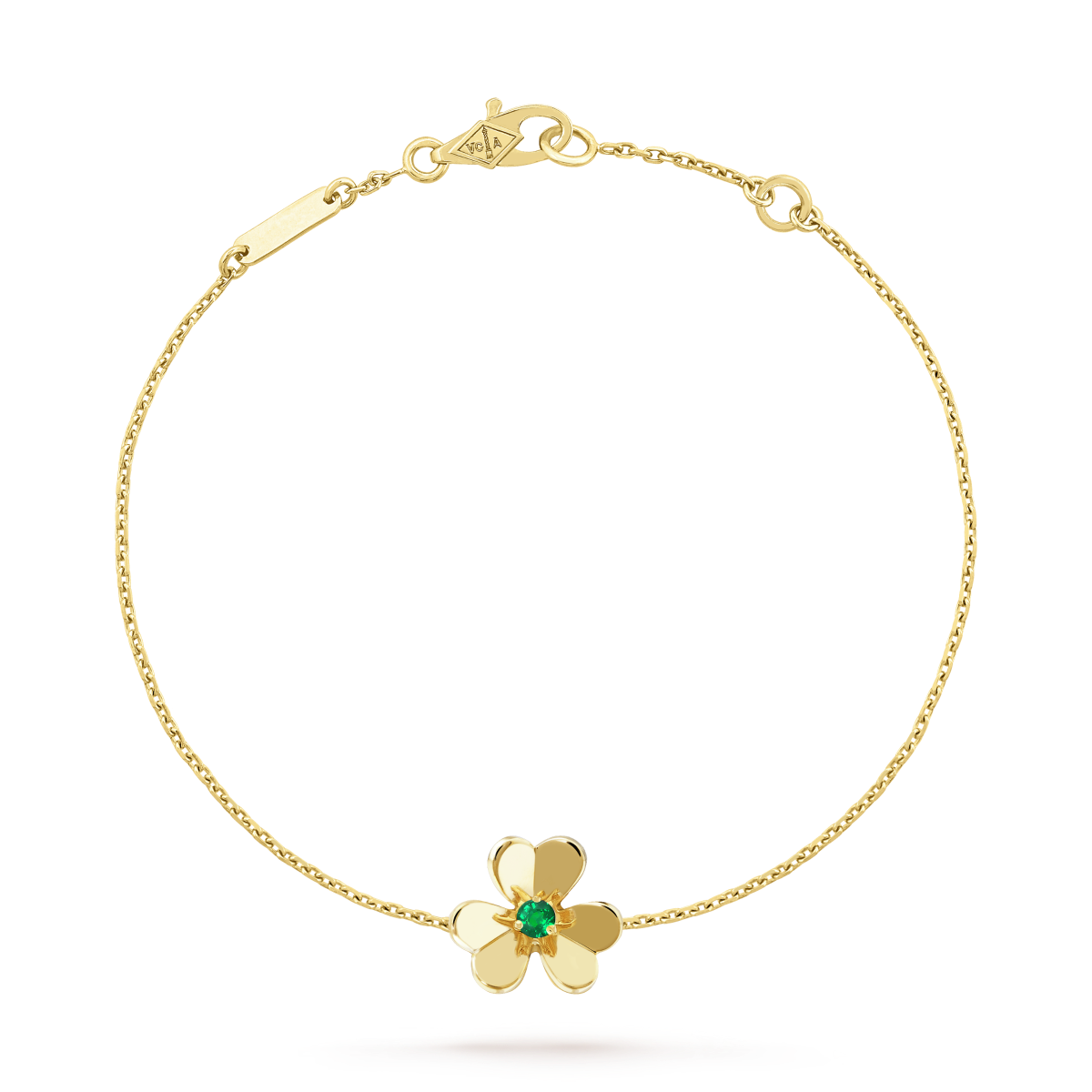 [Agudo Jewelry]FRIVOLE GOLD FLOWER PINK MALACHITE BRACELET