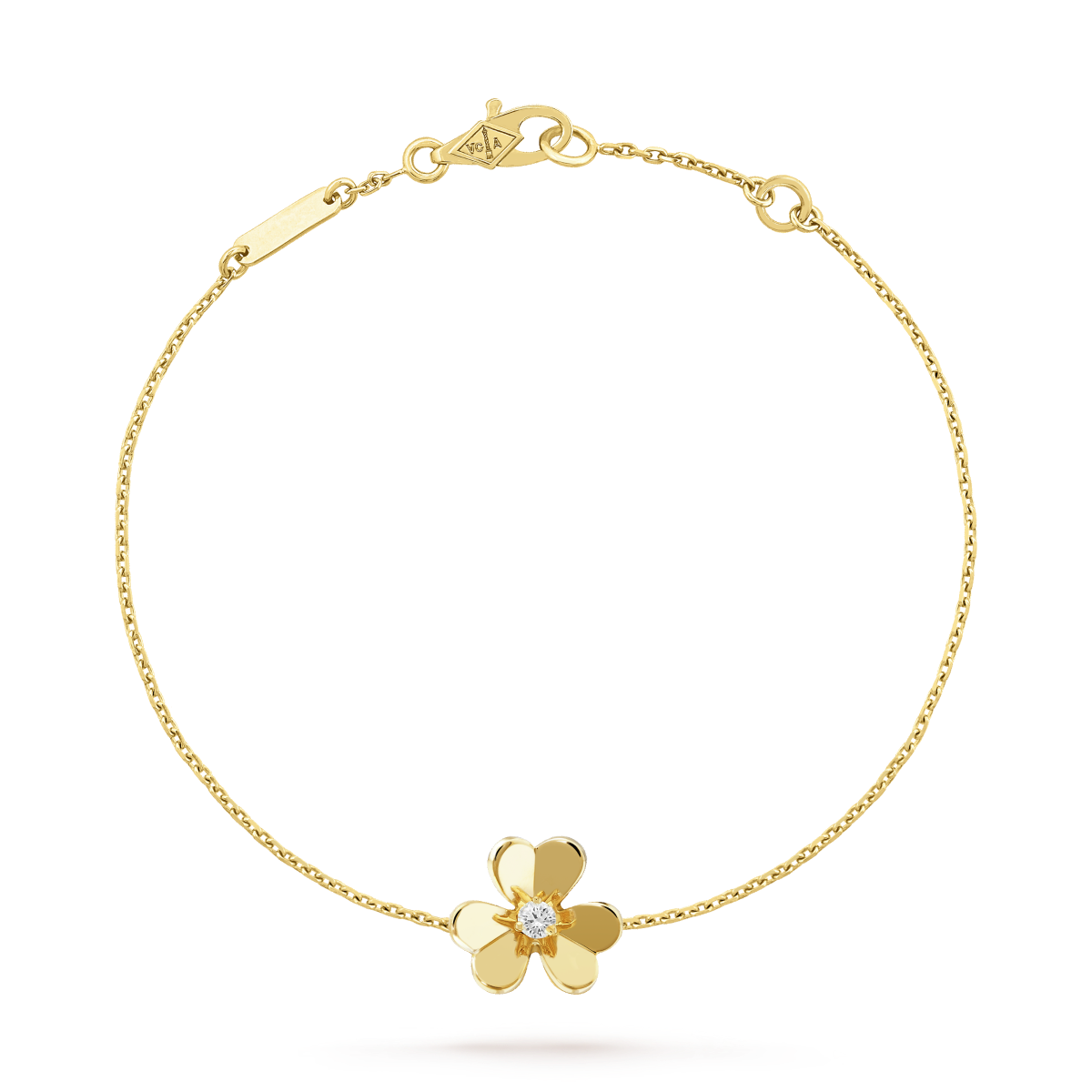 [Agudo Jewelry]FRIVOLE GOLD FLOWER PINK MALACHITE BRACELET