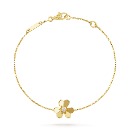 [Agudo Jewelry]FRIVOLE GOLD FLOWER PINK MALACHITE BRACELET