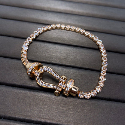 [Agudo Jewelry]FORCE  HORSESHOE  DIAMOND TENNIS BRACELET