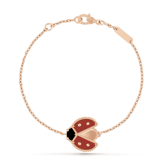 [Agudo Jewelry]LUCKY SPRING 1 MOTIF PINK GOLD BRACELET