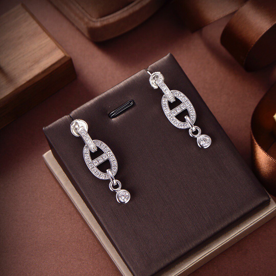 [Agudo Jewelry]HM CHAINE DIAMOND EARRINGS