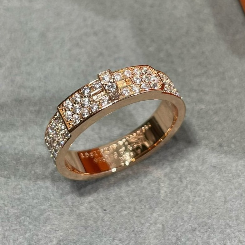 [Agudo  Jewelry]KELLY PINK GOLD DIAMOND RING