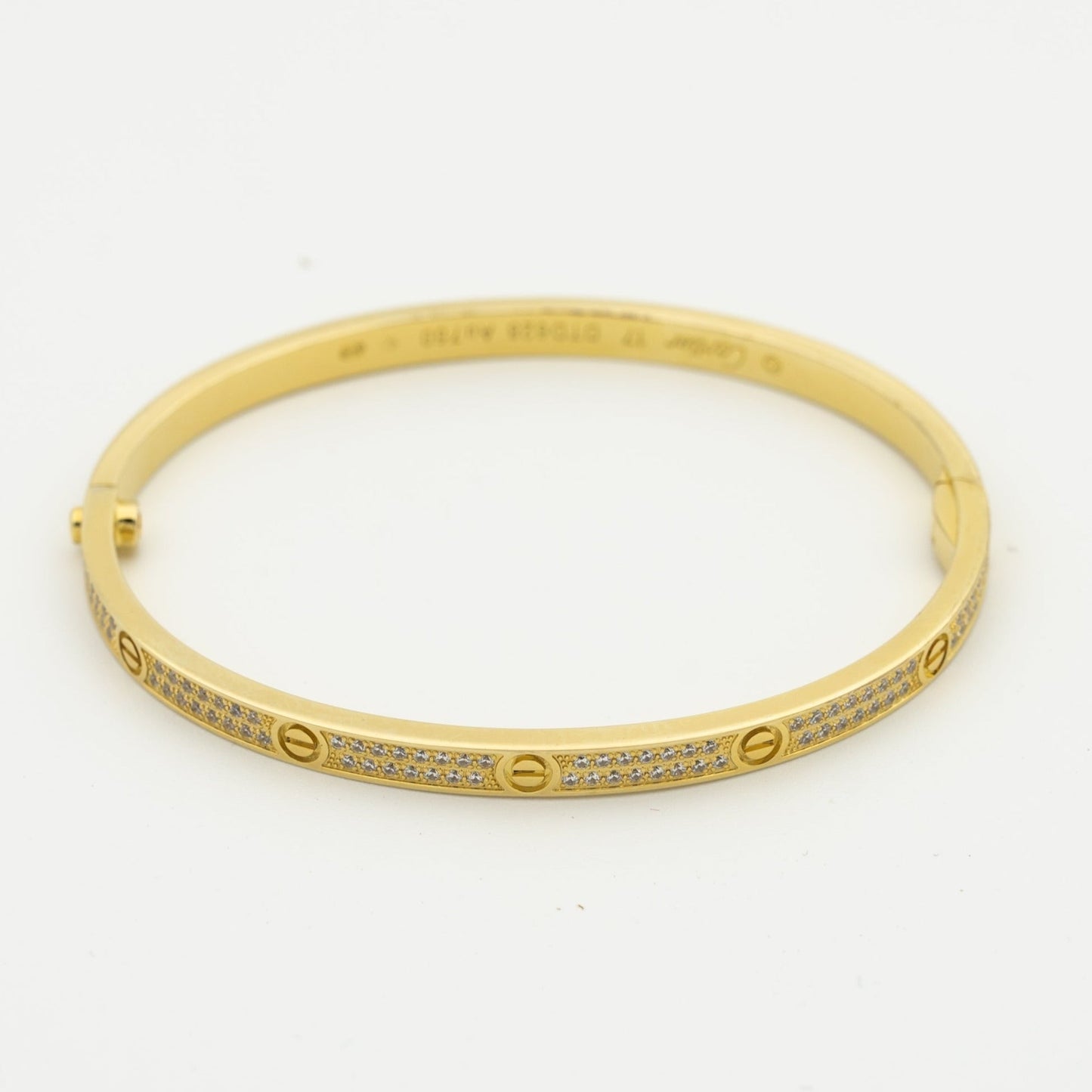 [Agudo Jewelry]LOVE BRACELET 3.65MM DIAMOND-PAVED