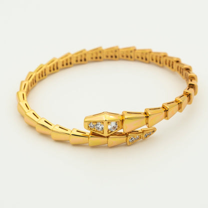 [Agudo Jewelry]SERPENTI BRACELET DIAMONDS PINK GOLD