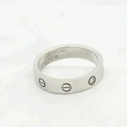 [Agudo  Jewelry]LOVE RING 4MM 1 DIAMOND SILVER