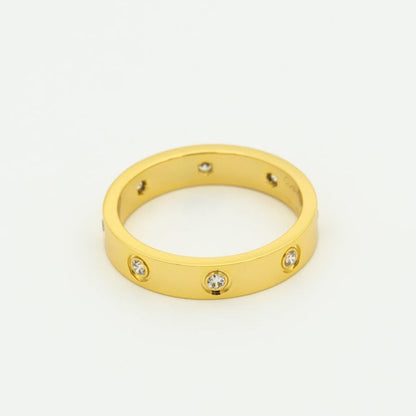 [Agudo  Jewelry]LOVE RING 3.6MM 6 DIAMONDS