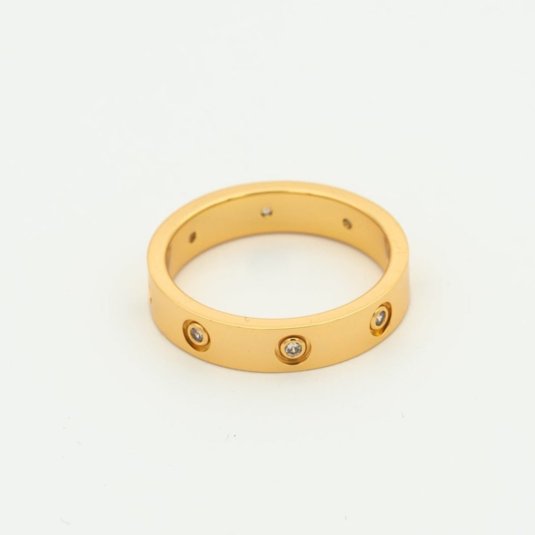 [Agudo  Jewelry]LOVE RING 3.6MM 6 DIAMONDS