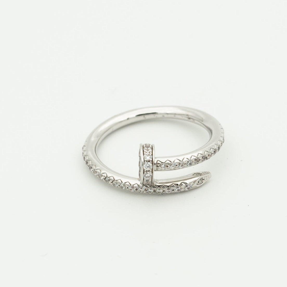 [Agudo  Jewelry]JUSTE RING 1.8MM SILVER DIAMONDS