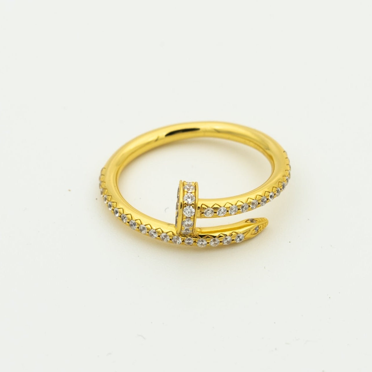 [Agudo  Jewelry]JUSTE RING 1.8MM GOLD DIAMONDS