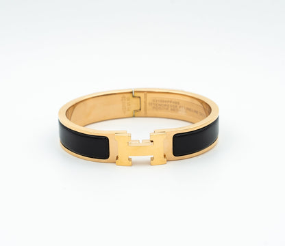 [Agudo Jewelry]H BLACK BRACELET