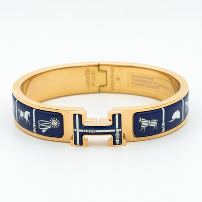 [Agudo Jewelry]H BRACELET BLUE CERAMIC