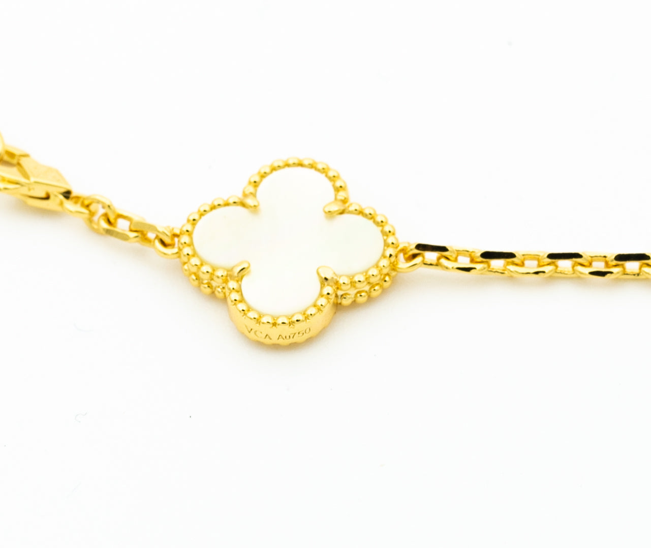 [Agudo Jewelry]CLOVER BRACELET 5 MOTIFS ONYX MOP