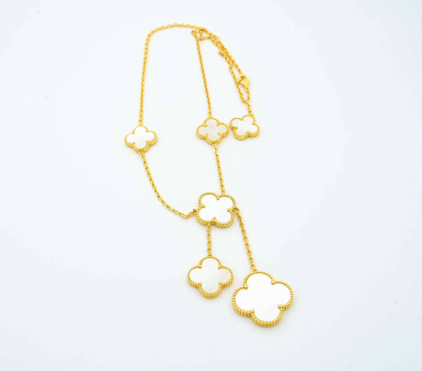 [Agudo Jewelry]CLOVER MOTHER OF PEARL NECKLACE 6 MOTIF