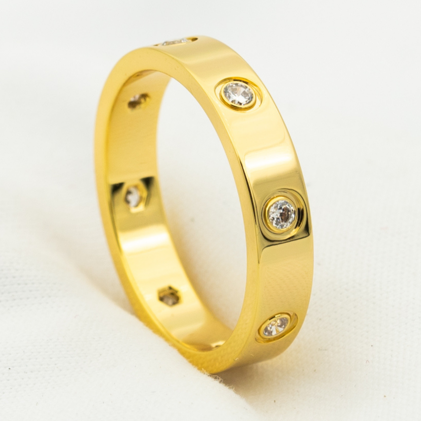 [Agudo  Jewelry]LOVE RING 3.6MM 6 DIAMONDS