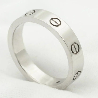 [Agudo  Jewelry]LOVE RING 4MM 1 DIAMOND SILVER