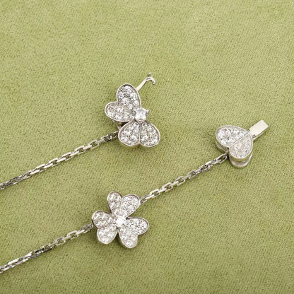 [Agudo Schmuck]FRIVOLE SILBER 9 BLUMEN HALSKETTE