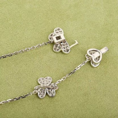 [Agudo Schmuck]FRIVOLE SILBER 9 BLUMEN HALSKETTE