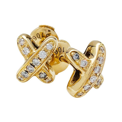 [Agudo Jewelry]JEUX DE GOLD DIAMOND EARRINGS