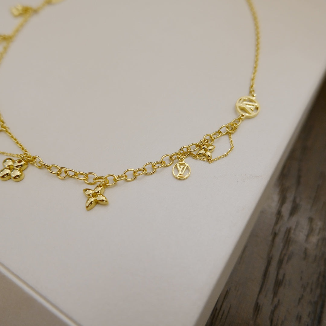 [Agudo Jewelry]BLOOMING SUPPLE NECKLACE BRASS