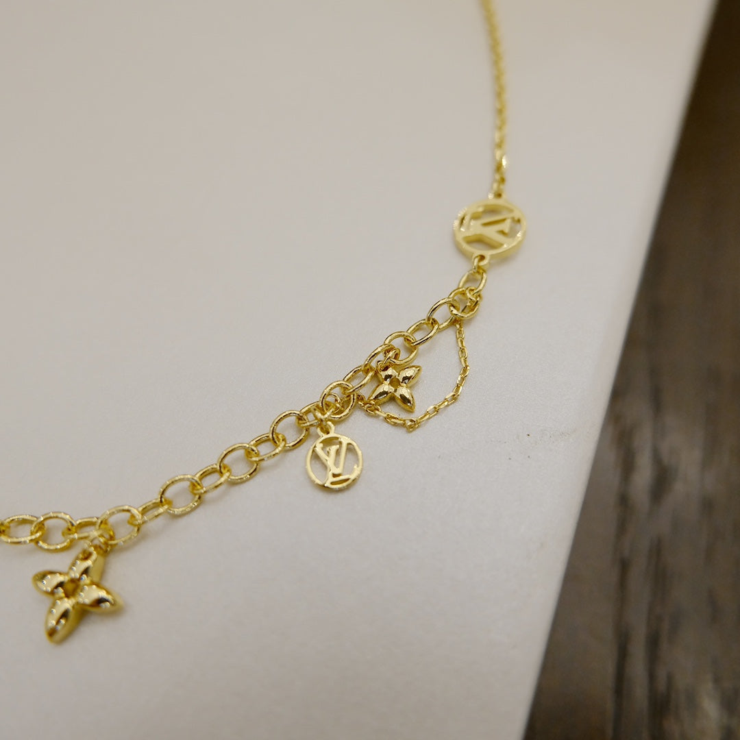 [Agudo Jewelry]BLOOMING SUPPLE NECKLACE BRASS