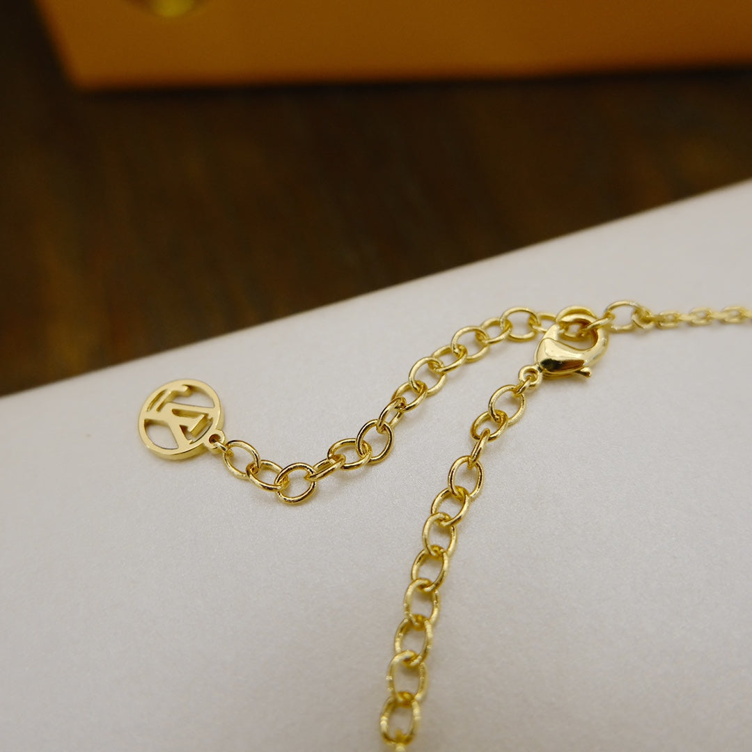 [Agudo Jewelry]BLOOMING SUPPLE NECKLACE BRASS