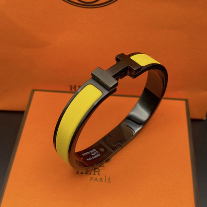 [Agudo Jewelry]CLIC HM SO BLACK YELLOW BRACELET