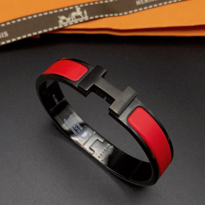 [Agudo Jewelry]CLIC HM SO BLACK RED BRACELET