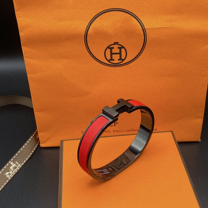 [Agudo Jewelry]CLIC HM SO BLACK RED BRACELET