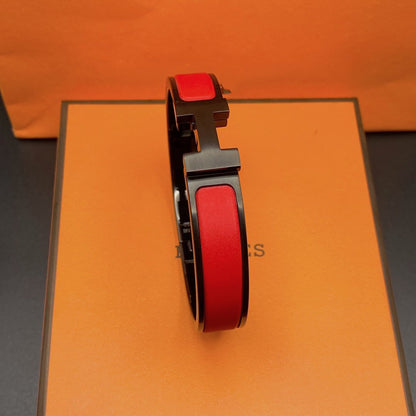 [Agudo Jewelry]CLIC HM SO BLACK RED BRACELET