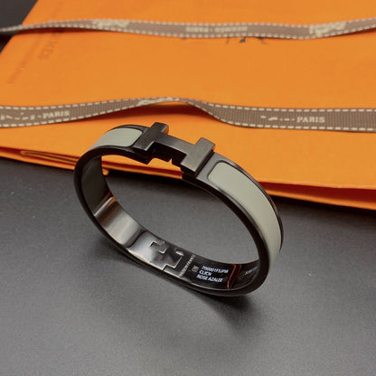 [Agudo Jewelry]CLIC HM SO BLACK GREY BRACELET