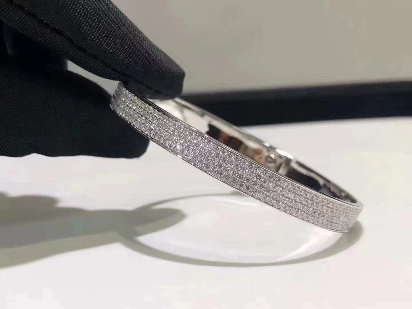 [Agudo Jewelry]HM KELLY BRACELET IN SILVER AND FULL PAVE DIAMOND