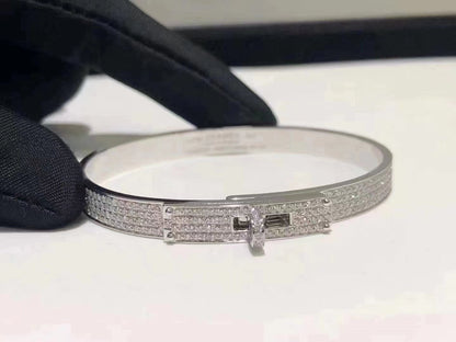 [Agudo Jewelry]HM KELLY BRACELET IN SILVER AND FULL PAVE DIAMOND