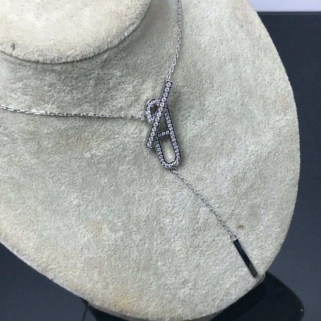 [Agudo Jewelry]HM NECKLACE PLATINUM ROSE GOLD DIAMOND